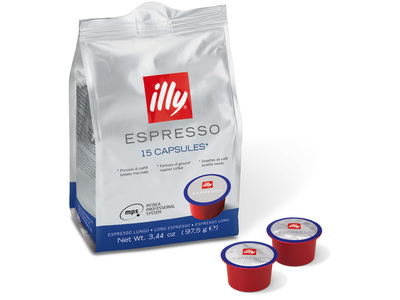 MPS illy NORMAAL LUNGO BLAUW 6 x 15 stk.