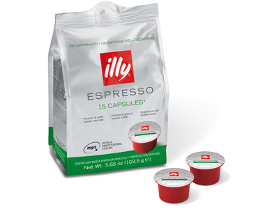 MPS illy DECAF GROEN 6 x 15 stk.