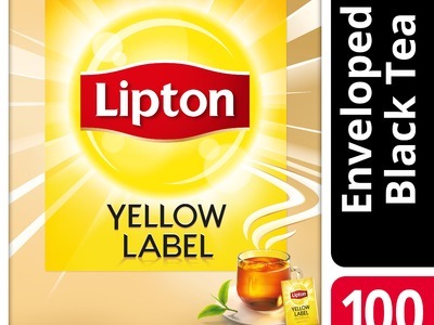 LIPTON YELLOW LABEL FAIRTRADE met enveloppe 100x2gram