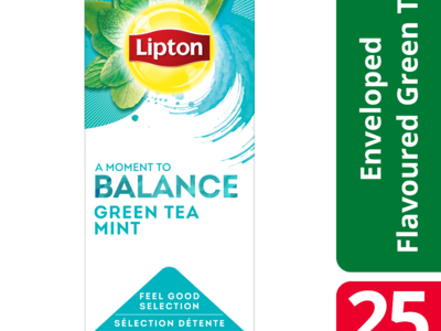 LIPTON FGS Green Tea Mint 6 x 25 zk.