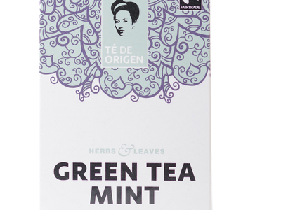 TE DE ORIGEN Green Tea Mint 6x20x2gr.fairtrade+ bio