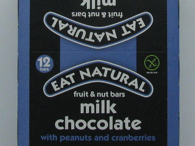 EAT NATURAL PEANUT CRANBERRY pistache en chocolade 12 stuks