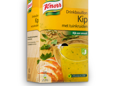 KNORR DRINKBOUILLON KIP/TUINKRUIDEN 80 zakjes per verpakking