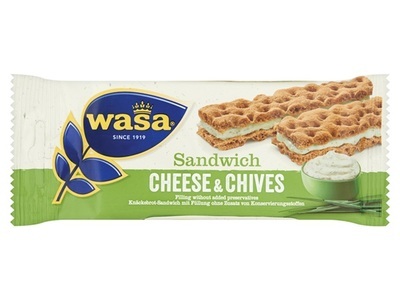 WASA SANDWICH ROOMKAAS&BIESLK. 37 gr. 24 stk.