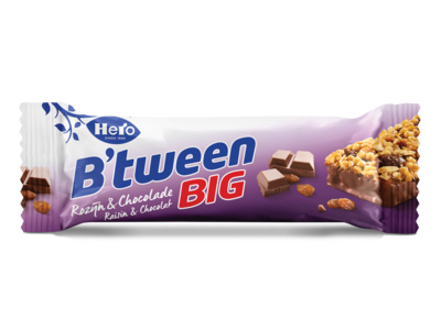 B'TWEEN CHOCO.ROZIJN 24 reep 50 gram