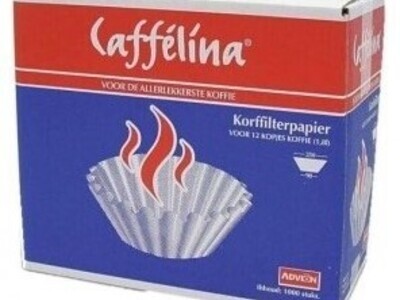 Koffiefilters Caffelina 250/90 1000 st gebleekt