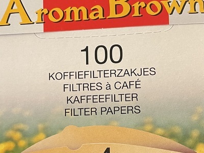 Aroma Brown koffiefilters maat 4.