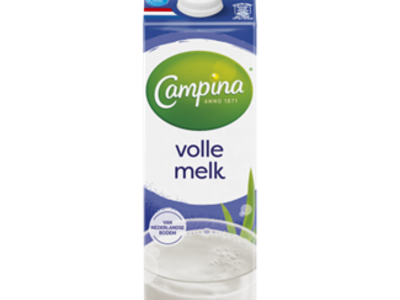Campina Langlekker Volle melk tray 12 x 1 liter