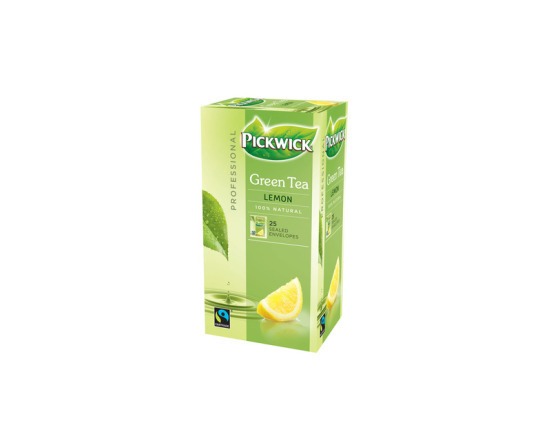 PW TEA PROF GROENE THEE LEMON fairtrade 3 x 25 x 2 gram