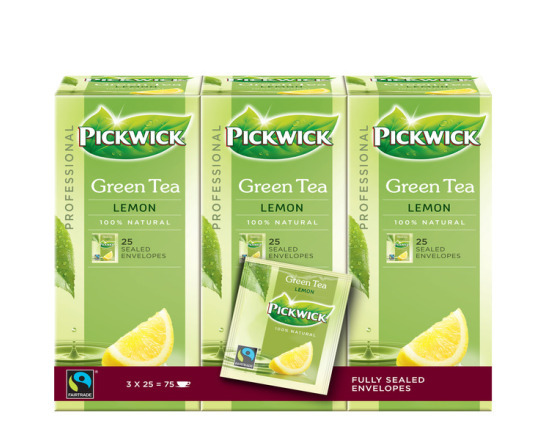 PW TEA PROF GROENE THEE LEMON fairtrade 3 x 25 x 2 gram