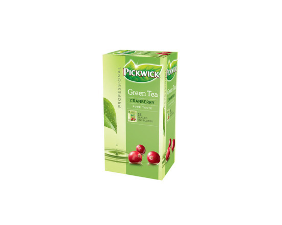 PW TEA PROF  GROENE THEE CRANBERRY 3x 25 x 2 gram