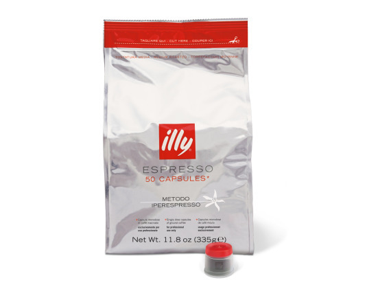 illy IPSO normale branding Espresso rood  zak 30 capsules