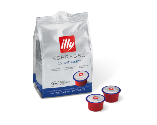 MPS illy NORMAAL LUNGO BLAUW 6 x 15 stk.