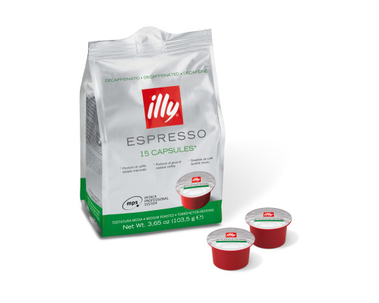 MPS illy DECAF GROEN 6 x 15 stk.