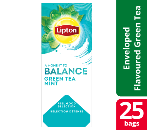 LIPTON FGS Green Tea Mint 6 x 25 zk.