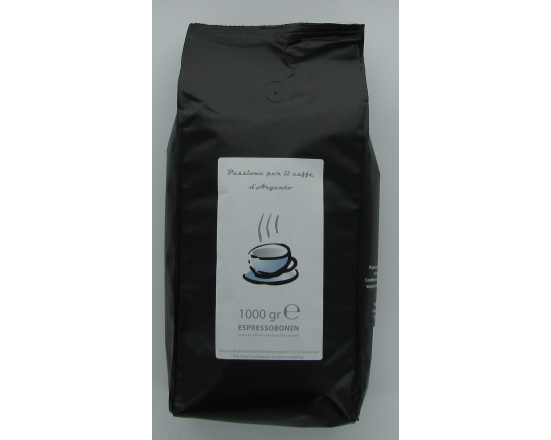 PASSIONE PER IL CAFFE D'ARGENTO bonen 8 x 1000 gram