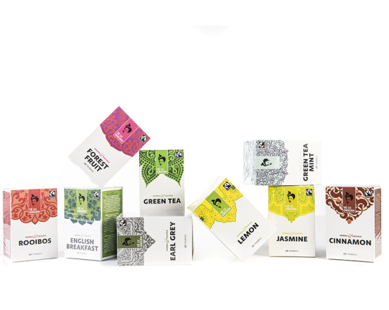 TE DE ORIGEN Green Tea Mint 6x20x2gr.fairtrade+ bio