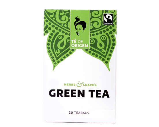 TE DE ORIGEN Green Tea 6x20x2gr. fairtrade+ bio