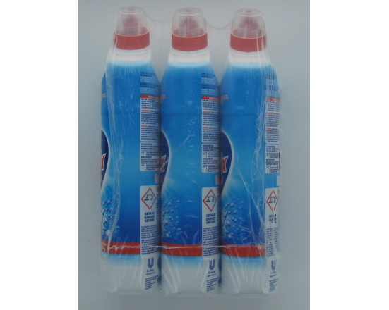 GLORIX TOILETREINIGER doos 3 flessen a 750 ml.