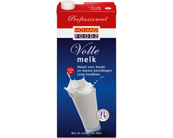 Holland Foodz UHT melk vol 12x 1 liter