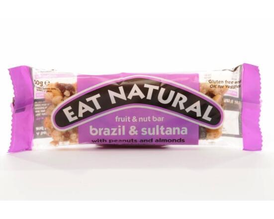 EAT NATURAL BRAZIL SULTANAS ALMOND HAZELNOOT 12 stuks