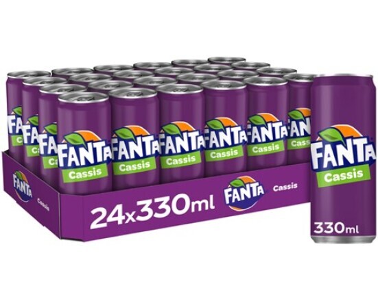 FANTA CASSIS blik sleek tray 24 x 33 cl