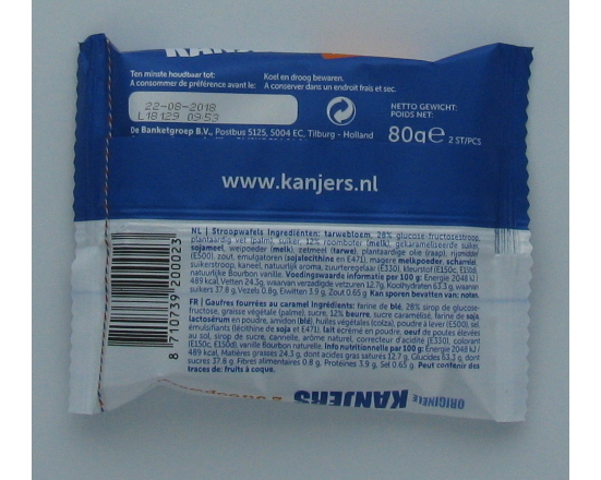 KANJER STROOPWAFELS dubbel 15 stuks