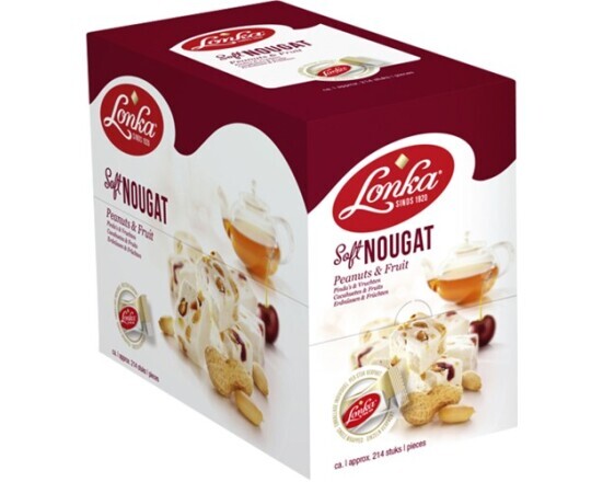 SOFT NOUGAT Pinda Vrucht 12 gram, 214 stuks