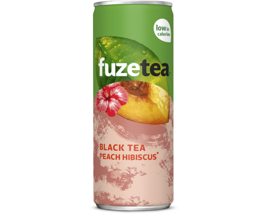 FUZE TEA PEACH HIBISCUS   blik sleek 24 x 0.33 cl          