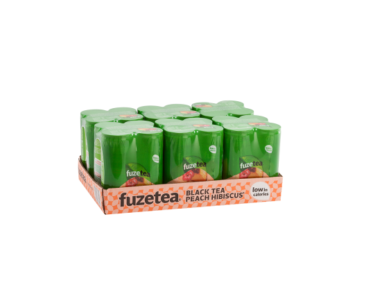 FUZE TEA PEACH HIBISCUS   blik sleek 24 x 0.33 cl          