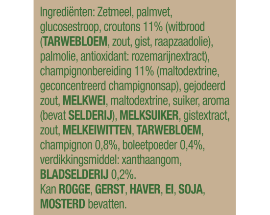 CUP A SOUP VENDING CHAMPIGNON CREME zk 40 porties