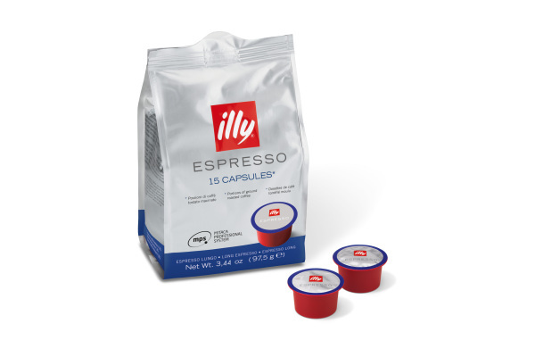 MPS illy NORMAAL LUNGO BLAUW 6 x 15 stk.