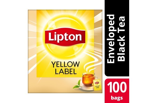 LIPTON YELLOW LABEL FAIRTRADE met enveloppe 100x2gram