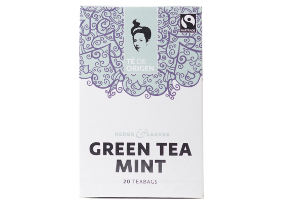 TE DE ORIGEN Green Tea Mint 6x20x2gr.fairtrade+ bio