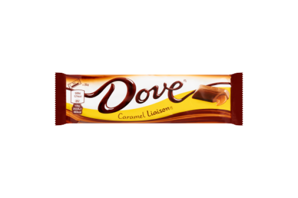 DOVE liaison CARAMEL REEP 24 stuks