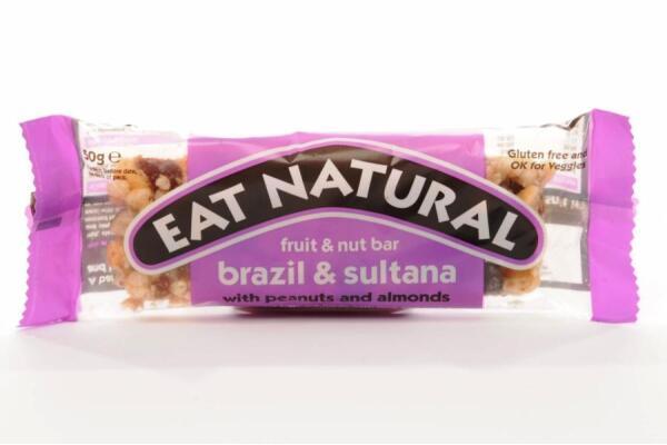 EAT NATURAL BRAZIL SULTANAS ALMOND HAZELNOOT 12 stuks