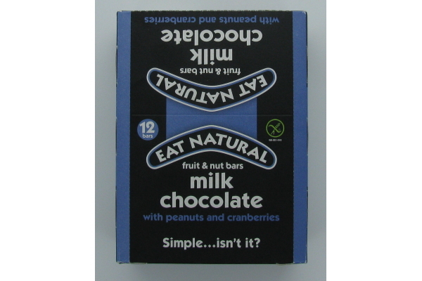 EAT NATURAL PEANUT CRANBERRY pistache en chocolade 12 stuks