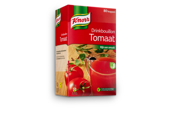 KNORR DRINKBOUILLON TOMAAT 80 zakjes per verpakking