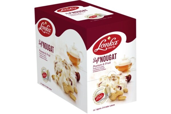 SOFT NOUGAT Pinda Vrucht 12 gram, 214 stuks