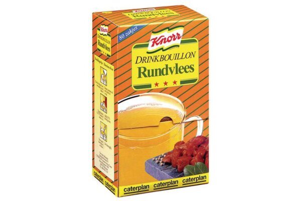 KNORR DRINKBOUILLON RUNDVLEES 80 zakjes per verpakking