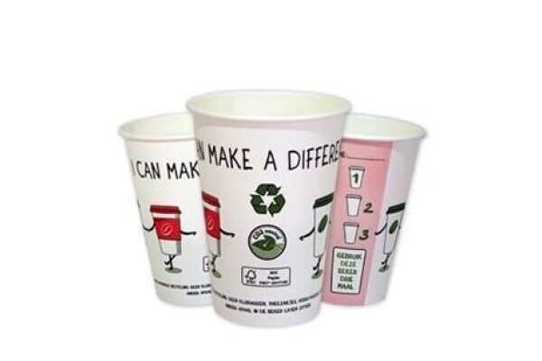 Make a Difference koffiebeker FSC 180 cc doos 2500 stuks