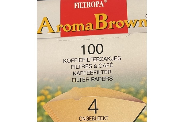 Aroma Brown koffiefilters maat 4.