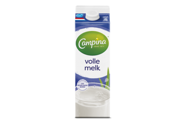 Campina Langlekker Volle melk tray 12 x 1 liter